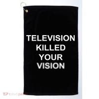 Television Killed Your Vision Golf Towel thumb 0