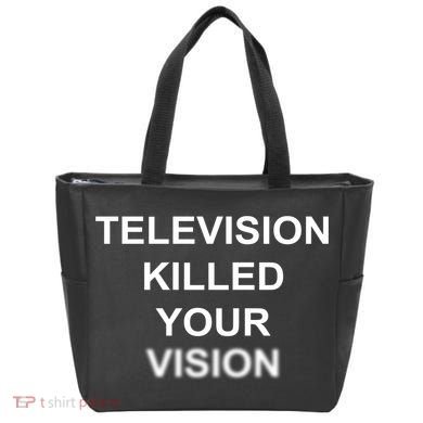 Television Killed Your Vision Tote Bag