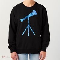 Telescope Lover Astronomy Eclipse Astronomer Stars Galaxy Women's Sweatshirt thumb 0