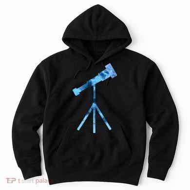 Telescope Lover Astronomy Eclipse Astronomer Stars Galaxy Hoodie