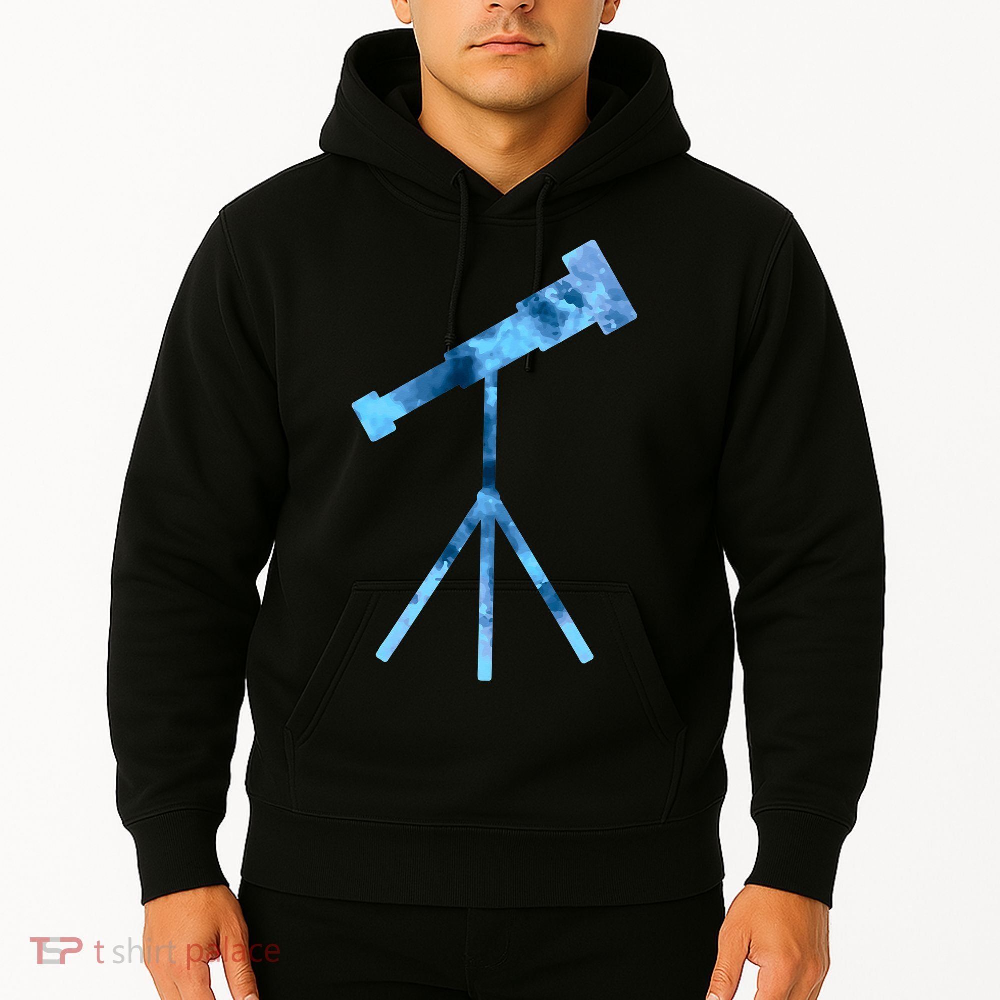 Telescope Lover Astronomy Eclipse Astronomer Stars Galaxy Hoodie