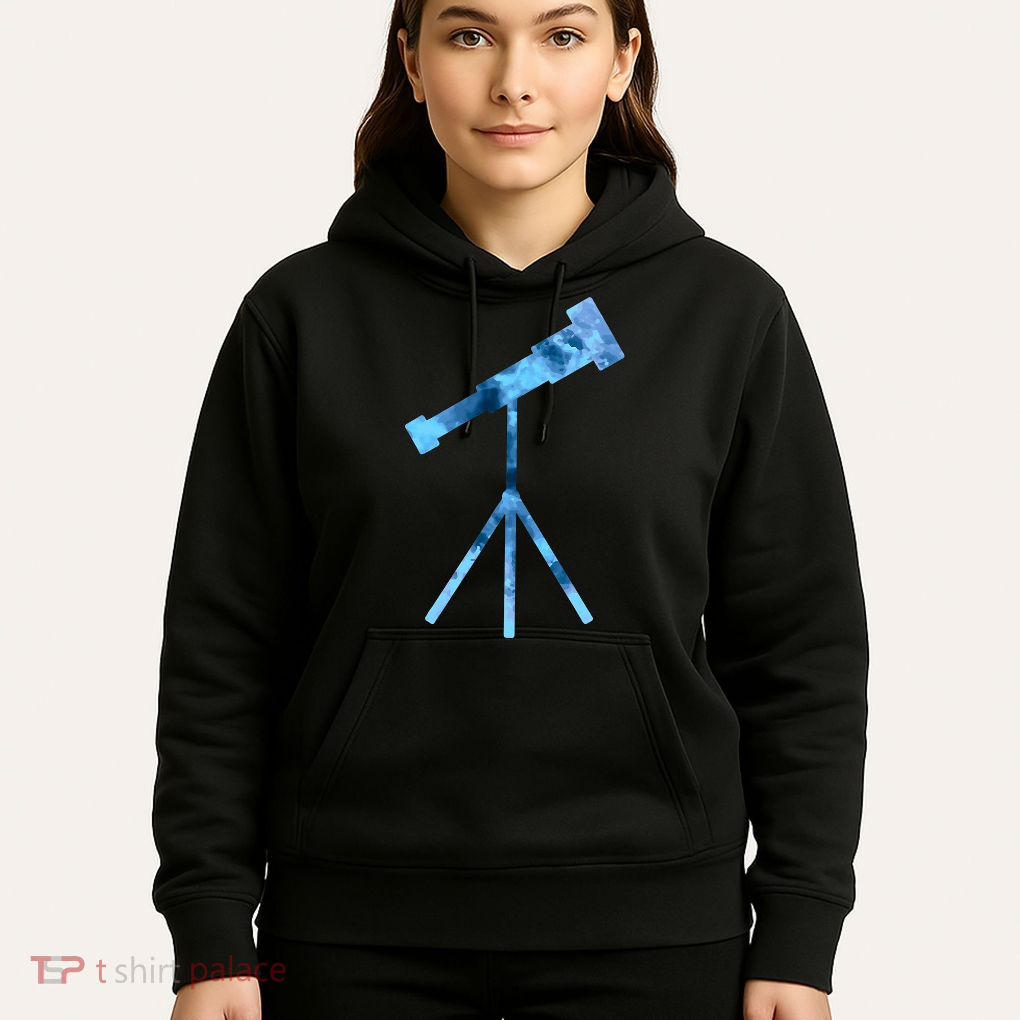 Telescope Lover Astronomy Eclipse Astronomer Stars Galaxy Hoodie