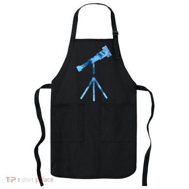 Telescope Lover Astronomy Eclipse Astronomer Stars Galaxy Apron
