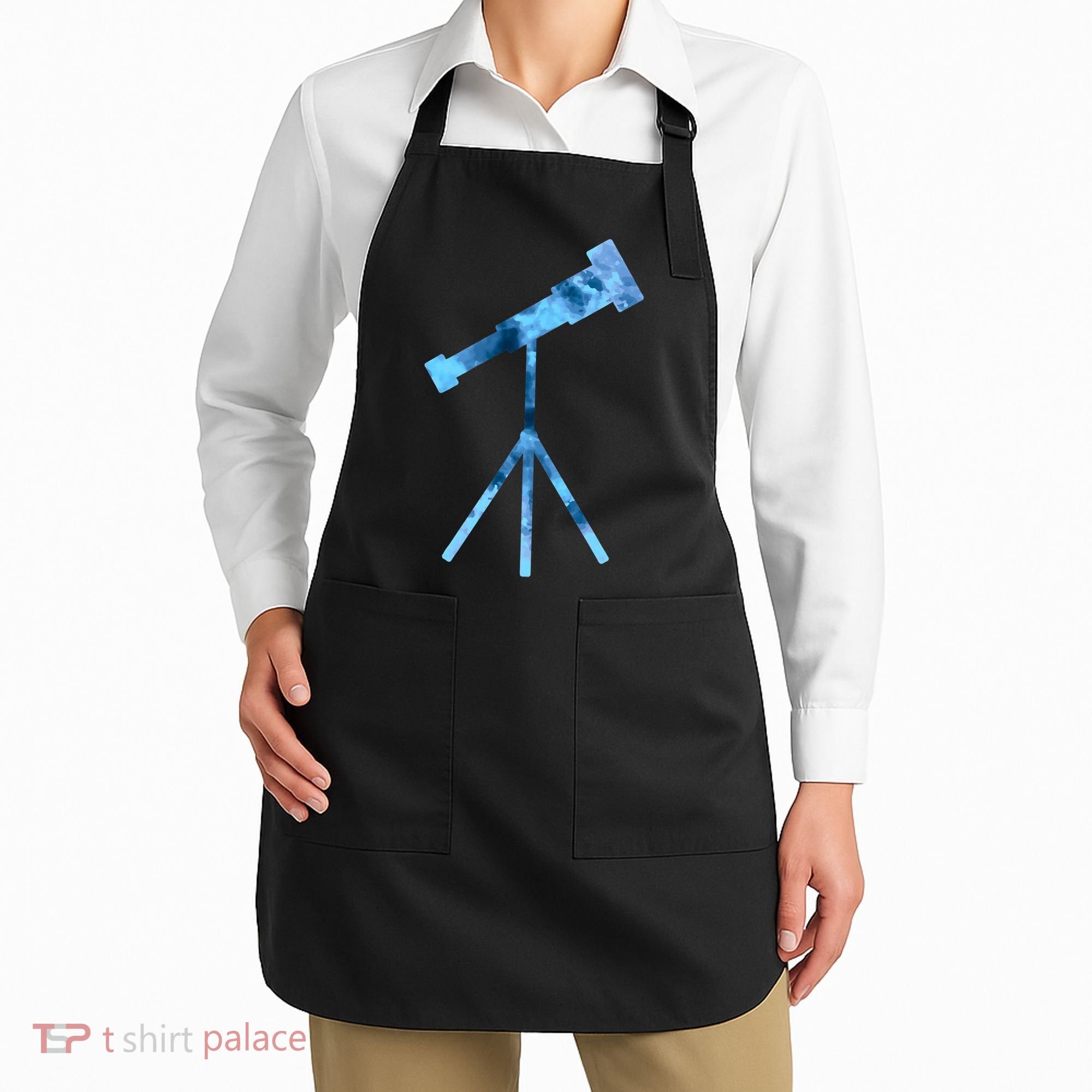 Telescope Lover Astronomy Eclipse Astronomer Stars Galaxy Apron