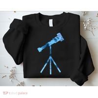 Telescope Lover Astronomy Eclipse Astronomer Stars Galaxy Sweatshirt thumb 2
