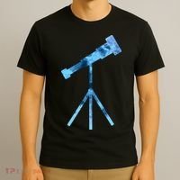 Telescope Lover Astronomy Eclipse Astronomer Stars Galaxy T-Shirt thumb 3