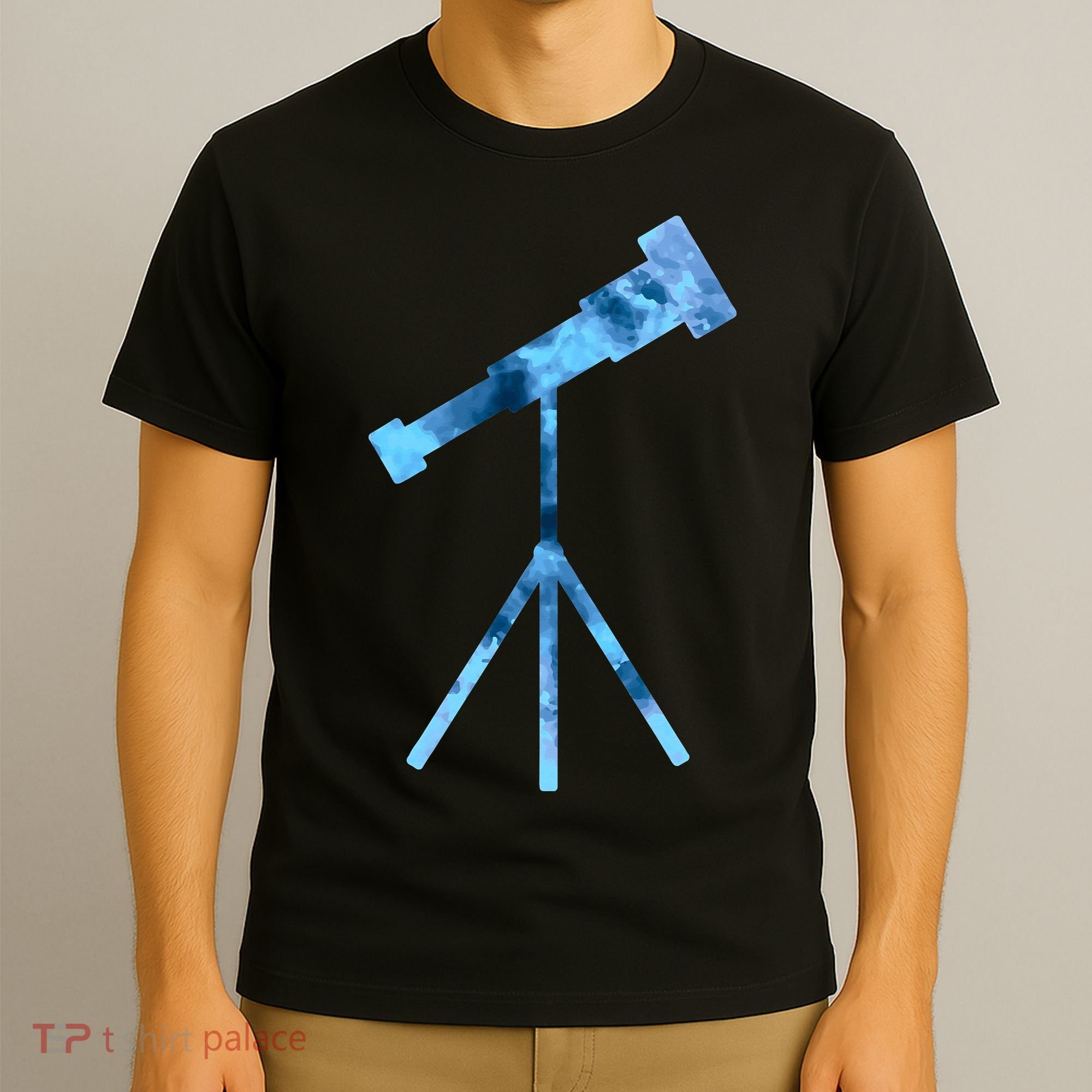 Telescope Lover Astronomy Eclipse Astronomer Stars Galaxy T-Shirt