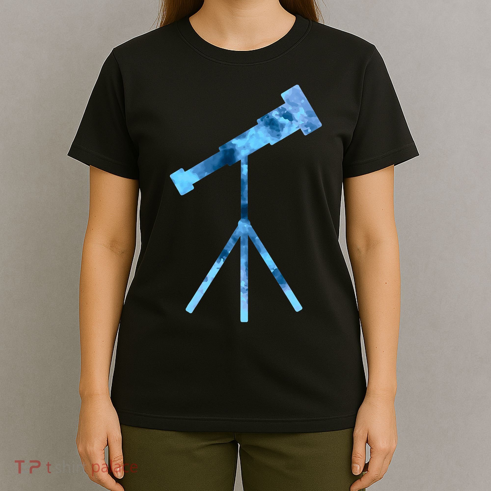 Telescope Lover Astronomy Eclipse Astronomer Stars Galaxy T-Shirt