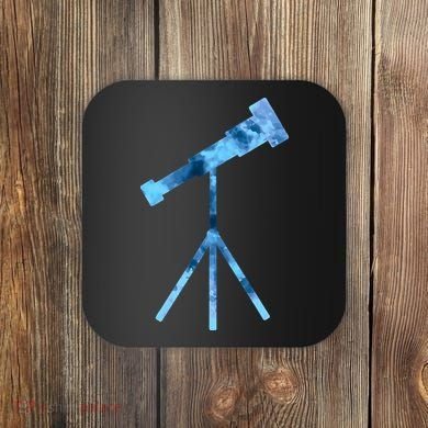 Telescope Lover Astronomy Eclipse Astronomer Stars Galaxy Coaster