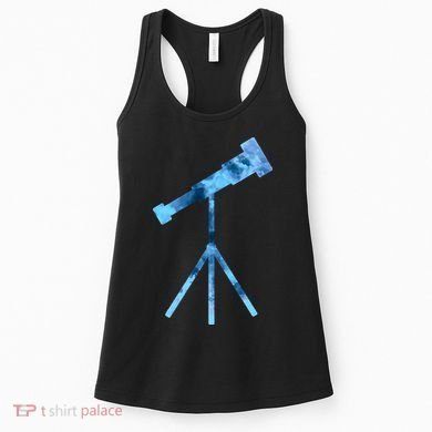 Telescope Lover Astronomy Eclipse Astronomer Stars Galaxy Women's Tank Top