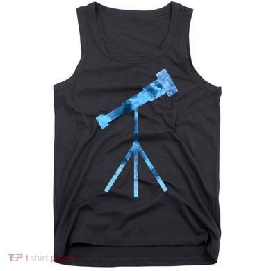 Telescope Lover Astronomy Eclipse Astronomer Stars Galaxy Tank Top