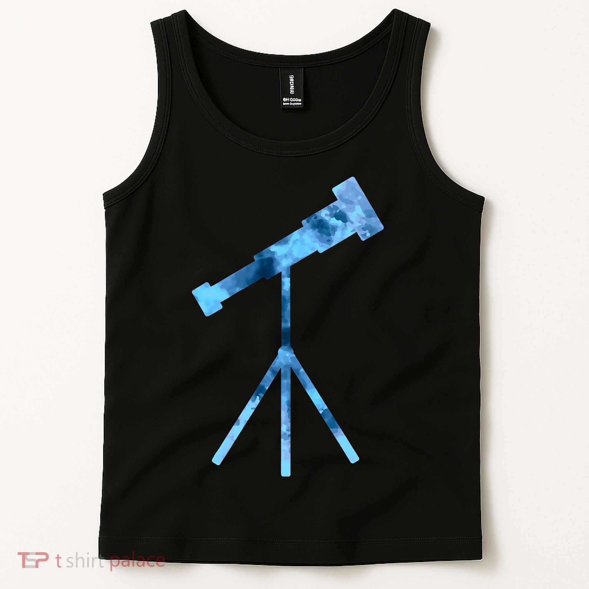 Telescope Lover Astronomy Eclipse Astronomer Stars Galaxy Tank Top
