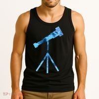 Telescope Lover Astronomy Eclipse Astronomer Stars Galaxy Tank Top thumb 3