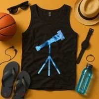 Telescope Lover Astronomy Eclipse Astronomer Stars Galaxy Tank Top thumb 4