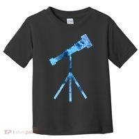 Telescope Lover Astronomy Eclipse Astronomer Stars Galaxy Toddler T-Shirt thumb 0