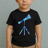 Telescope Lover Astronomy Eclipse Astronomer Stars Galaxy Toddler T-Shirt thumb 2