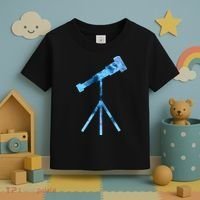 Telescope Lover Astronomy Eclipse Astronomer Stars Galaxy Toddler T-Shirt thumb 3