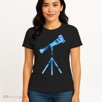 Telescope Lover Astronomy Eclipse Astronomer Stars Galaxy Women's T-Shirt thumb 4