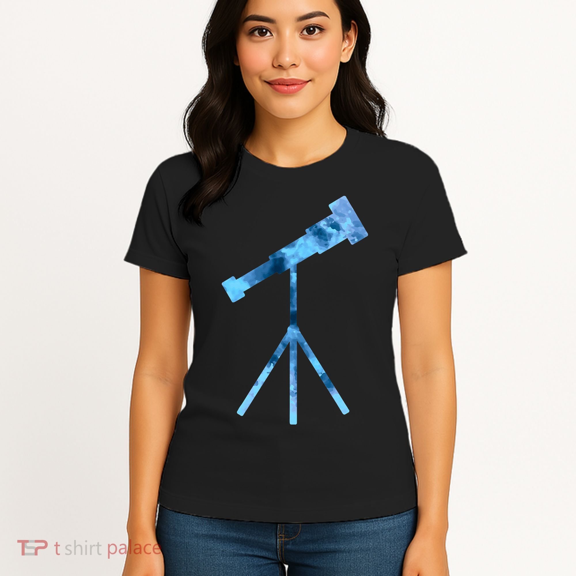 Telescope Lover Astronomy Eclipse Astronomer Stars Galaxy Women's T-Shirt