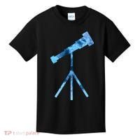 Telescope Lover Astronomy Eclipse Astronomer Stars Galaxy Kids T-Shirt thumb 0