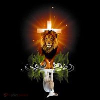 The Lion And The Lamb Water Reflection Jesus Christian Coffee Mug thumb 5