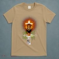 The Lion And The Lamb Water Reflection Jesus Christian T-Shirt thumb 5