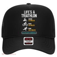 Triathlete Life's A Triathlon Funny Triathletics Hat thumb 0