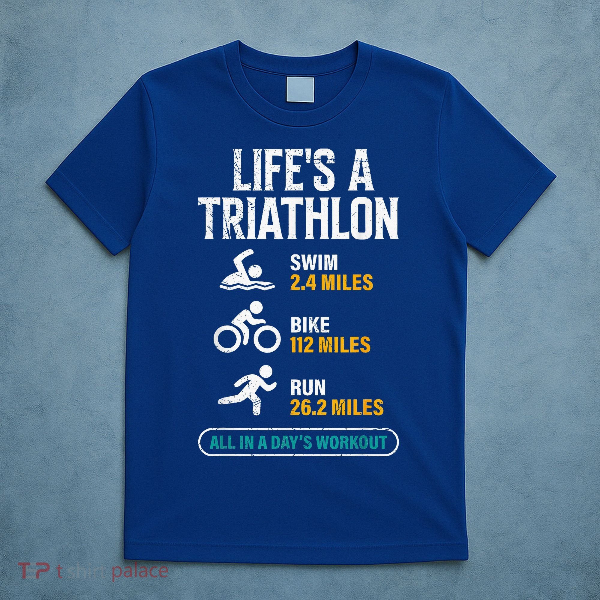 Triathlete Life's A Triathlon Funny Triathletics T-Shirt