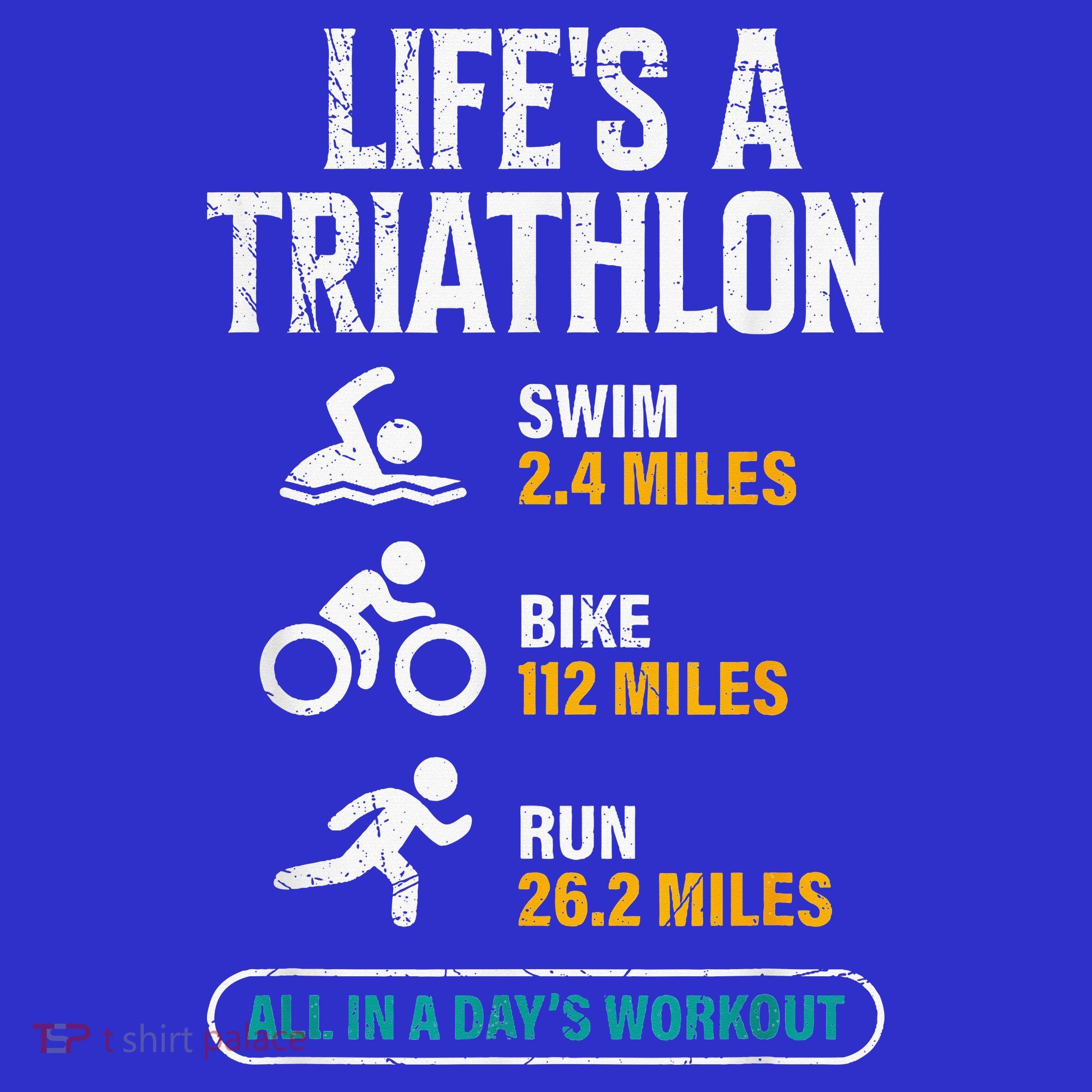 Triathlete Life's A Triathlon Funny Triathletics Mousepad