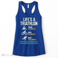 Triathlete Life's A Triathlon Funny Triathletics Women's Tank Top thumb 0
