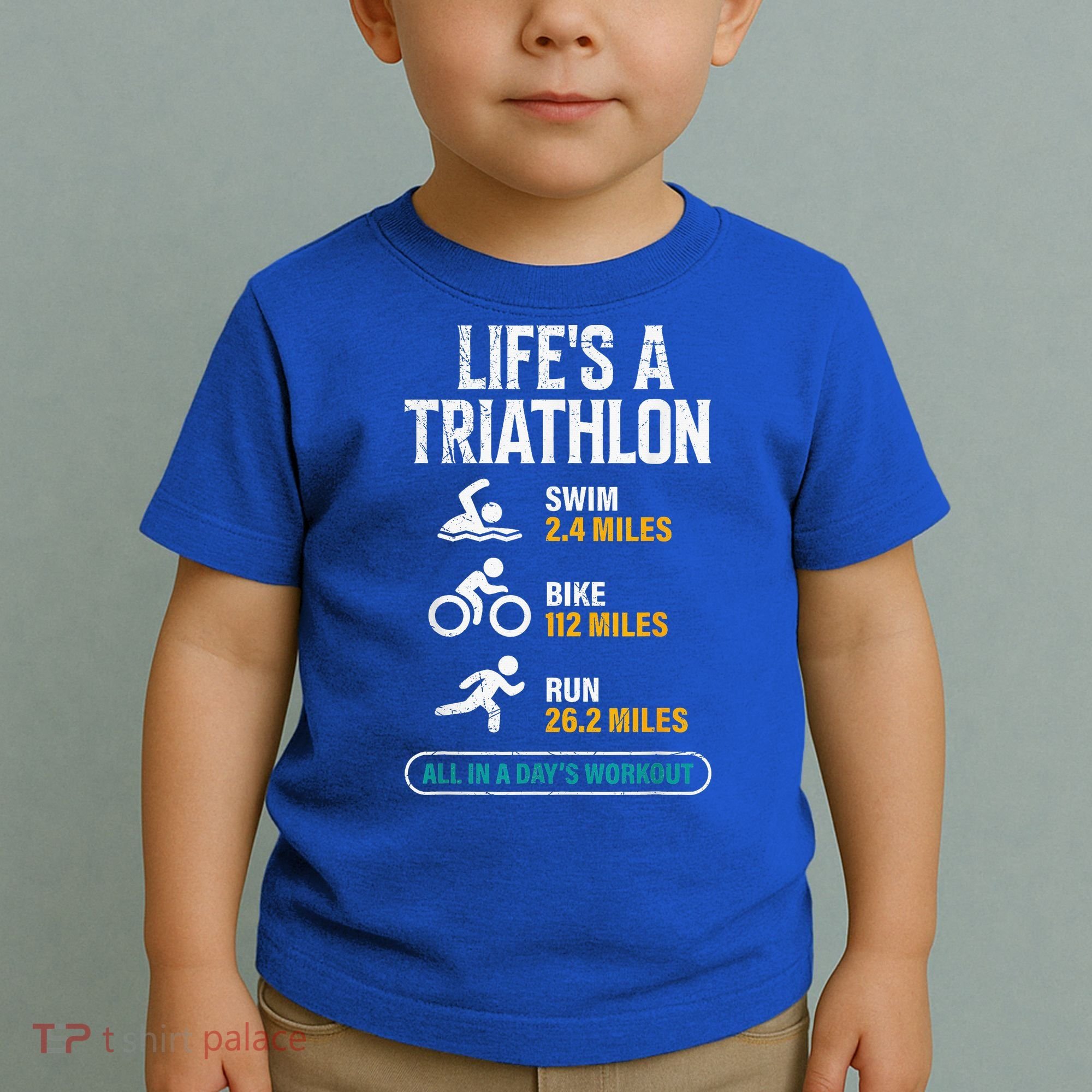 Triathlete Life's A Triathlon Funny Triathletics Toddler T-Shirt