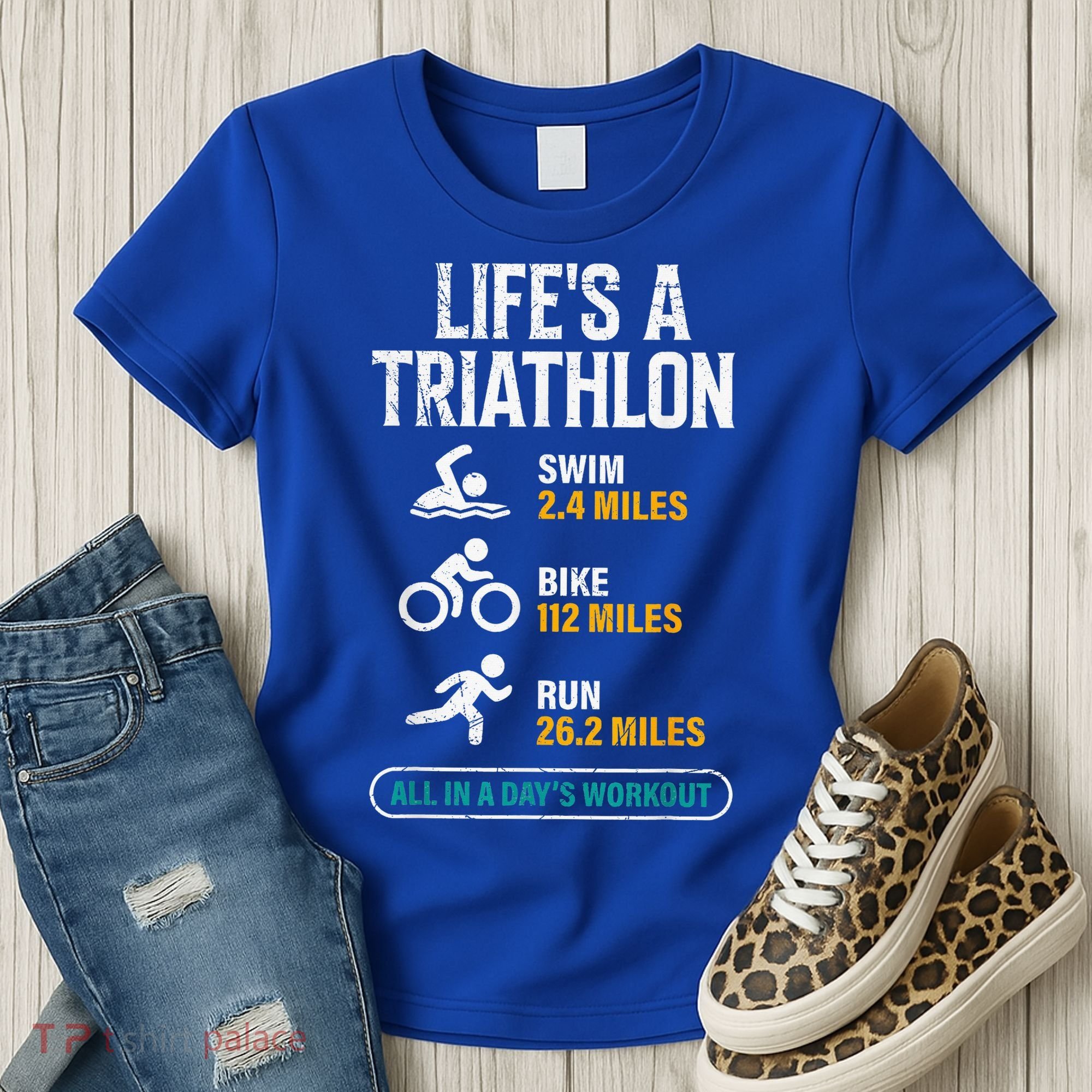Triathlete Life's A Triathlon Funny Triathletics Women's T-Shirt