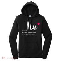 Tia Like A Mom Only Cooler Can Keep Calm New Aunt Gift Women's Hoodie thumb 0