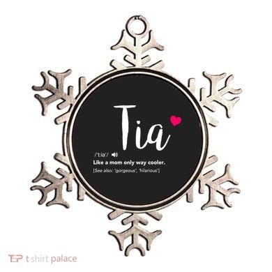 Tia Like A Mom Only Cooler Can Keep Calm New Aunt Gift Ornament
