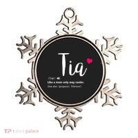 Tia Like A Mom Only Cooler Can Keep Calm New Aunt Gift Ornament thumb 0