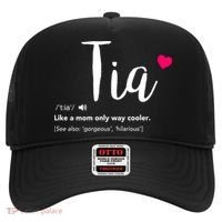 Tia Like A Mom Only Cooler Can Keep Calm New Aunt Gift Hat thumb 0