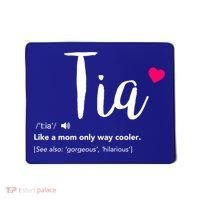 Tia Like A Mom Only Cooler Can Keep Calm New Aunt Gift Mousepad thumb 0