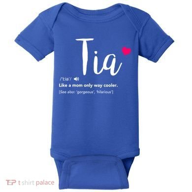 Tia Like A Mom Only Cooler Can Keep Calm New Aunt Gift Baby Bodysuit