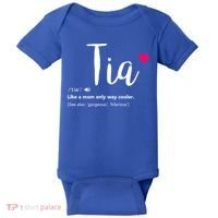 Tia Like A Mom Only Cooler Can Keep Calm New Aunt Gift Baby Bodysuit thumb 0