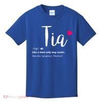Tia Like A Mom Only Cooler Can Keep Calm New Aunt Gift Kids T-Shirt thumb 0