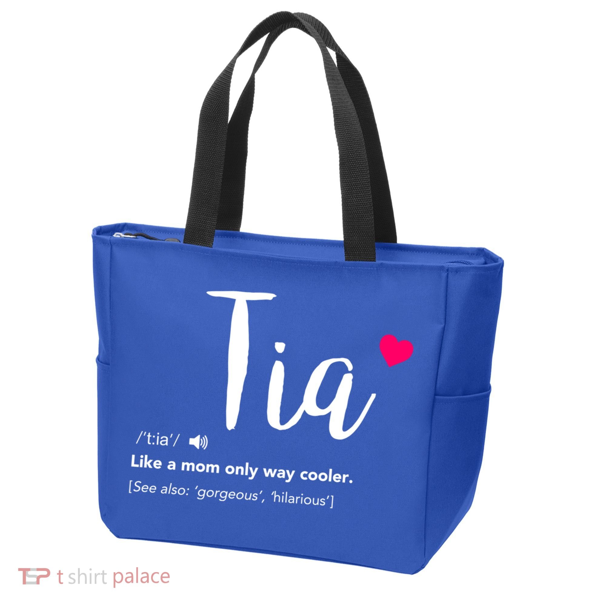 Tia Like A Mom Only Cooler Can Keep Calm New Aunt Gift Tote Bag