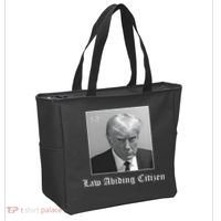 Trump Law Abiding Citizen My Ass Got Arrested Tote Bag thumb 2