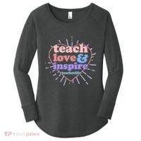 Teach Love And Inspire #Teacher Life Women's Perfect Tri Tunic Long Sleeve Shirt thumb 0
