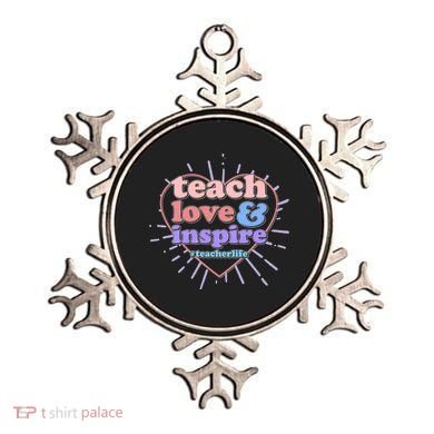 Teach Love And Inspire #Teacher Life Ornament