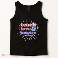 Teach Love And Inspire #Teacher Life Tank Top thumb 2