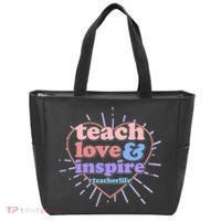 Teach Love And Inspire #Teacher Life Tote Bag thumb 0