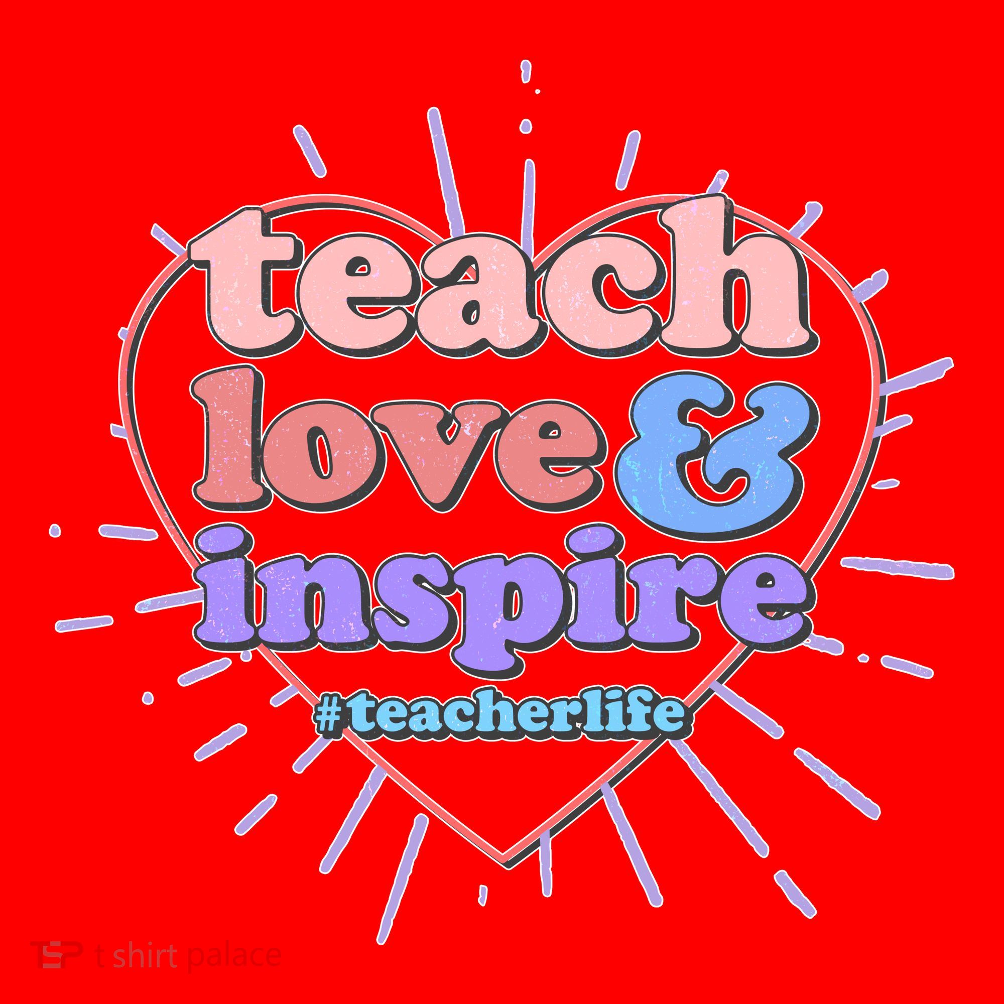 Teach Love And Inspire #Teacher Life Santa Hat