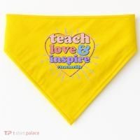 Teach Love And Inspire #Teacher Life USA-Made Doggie Bandana thumb 0