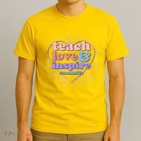 Teach Love And Inspire #Teacher Life T-Shirt thumb 3