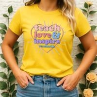 Teach Love And Inspire #Teacher Life Women's T-Shirt thumb 2